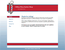 Tablet Screenshot of cliftonplazabarbershop.com